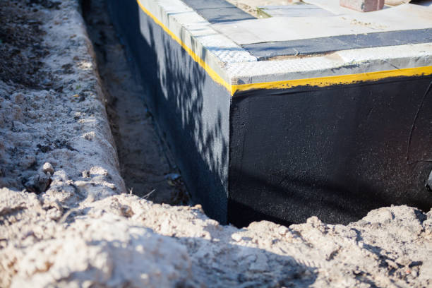 Residential Interior Drainage System installation at a Lebanon, OH home by SJ Waterproofing Pros